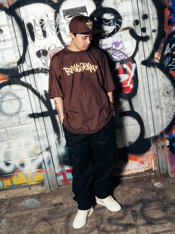 REAL JOKES STAMP - BROWN Oversized Unisex Tshirt product image (1)