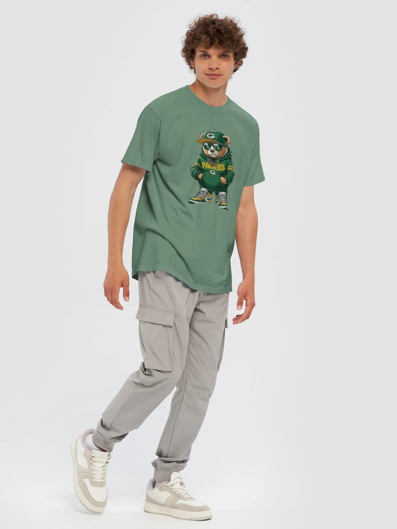 Sporty Bear Packers Hoodie T-Shirt product image (28)