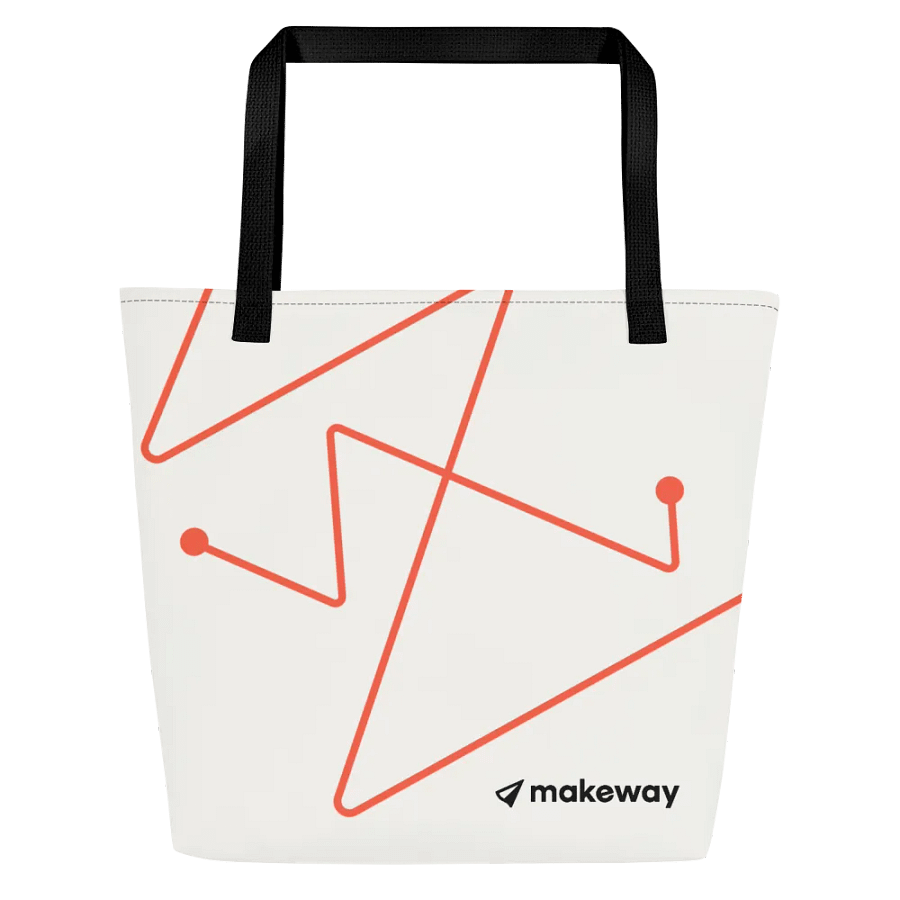 Impact Tote: White product image (1)