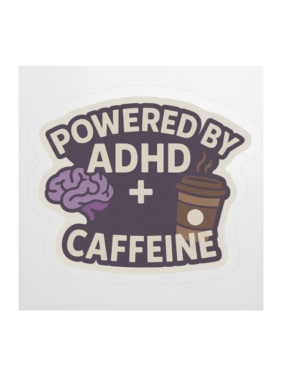 ADHD + Caffeine Power Duo Sticker product image (2)
