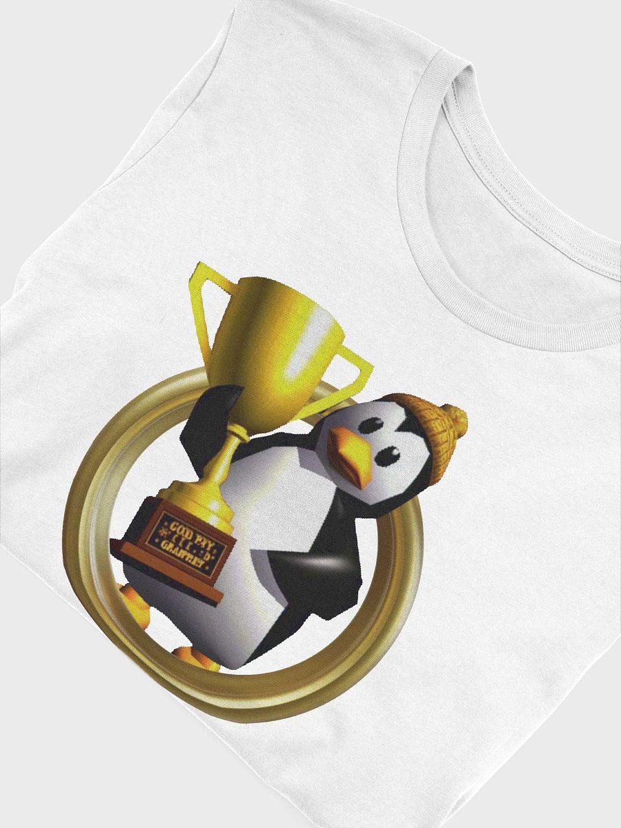 Penguin Trophy - Retro Vintage Racing Video Game Style Unisex T-Shirt product image (5)