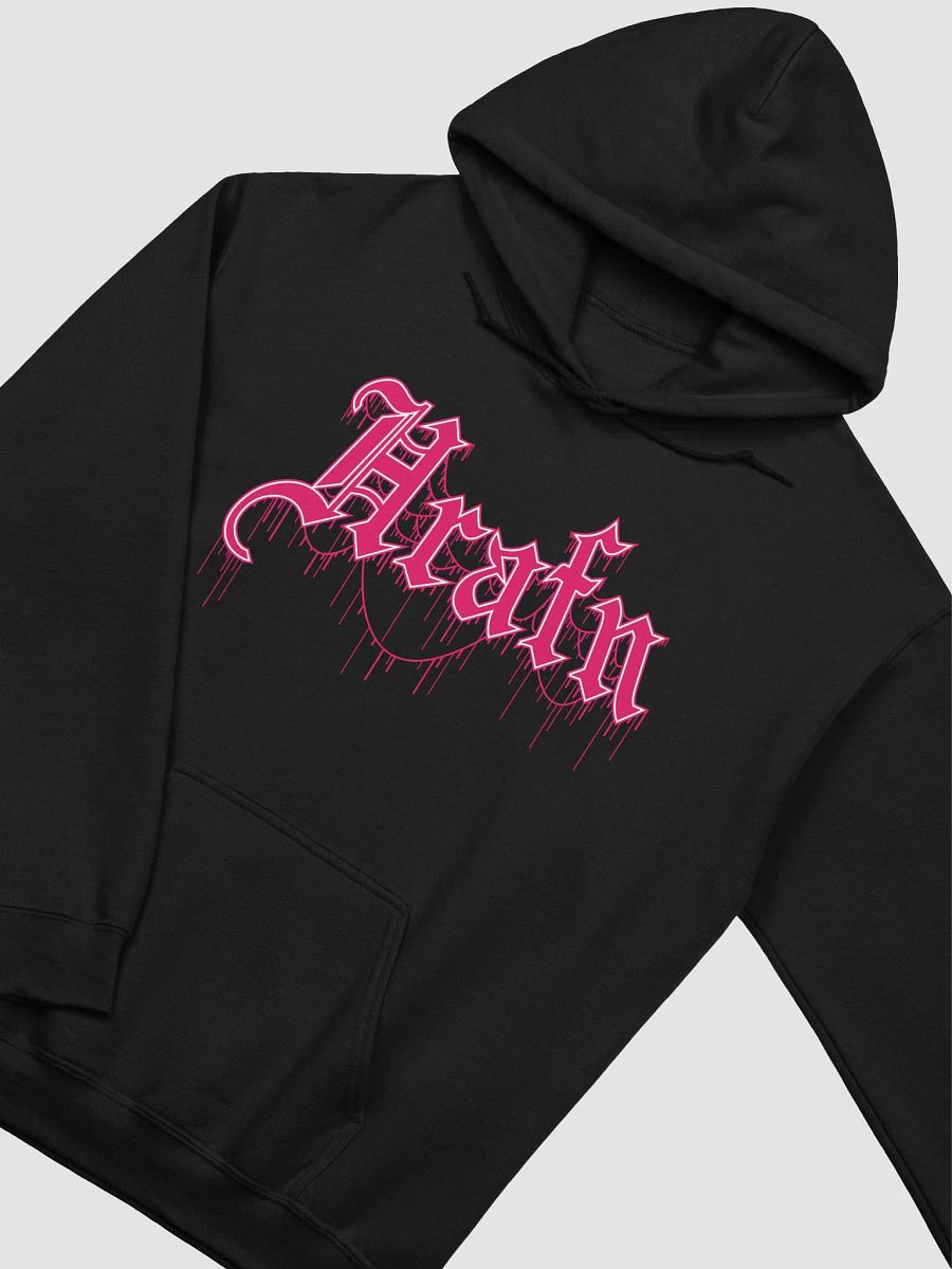 Hrafn Gothic Hot Pink Logo Hoodie product image (2)