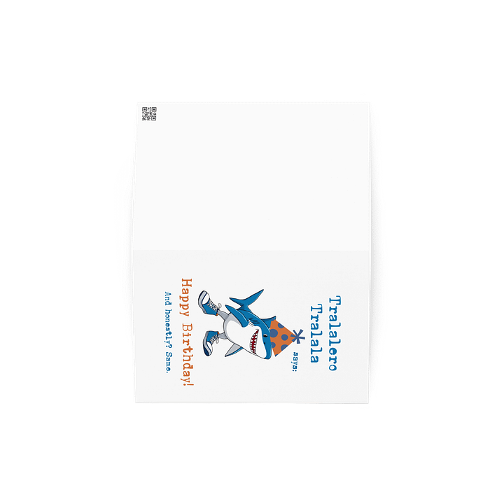 Tralalero Tralala Cartoon Birthday Card product image (4)