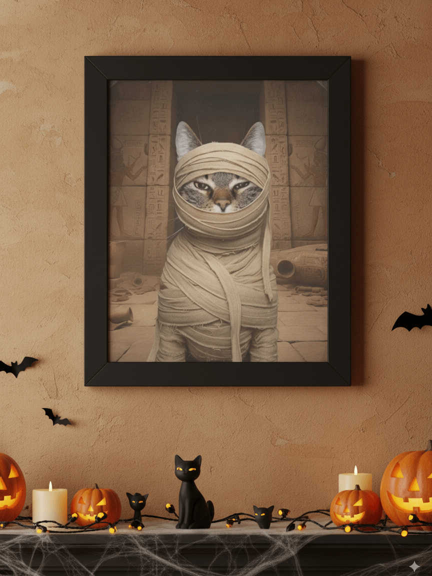 HALLOWEEN NIGHT / PERSONALIZED FRAME / UNIQUE DECOR product image (1)