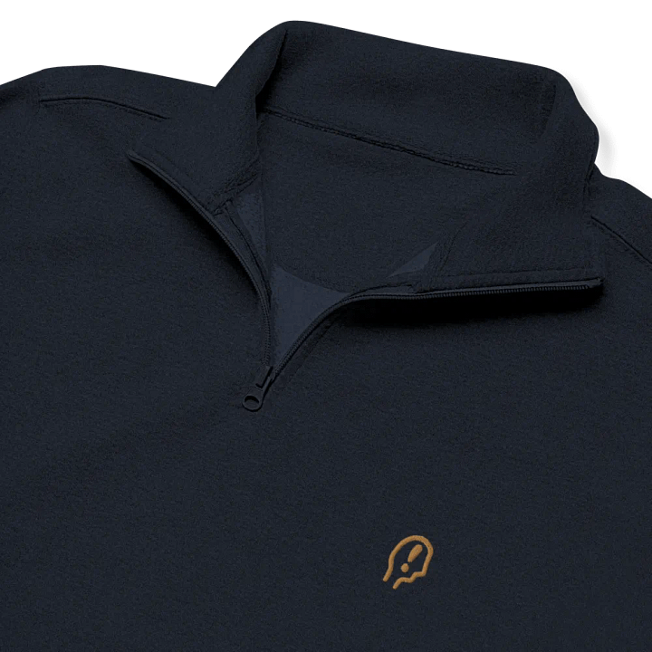 EXCLAIMING MENTALLY (brass) embroidered quarter zip product image (6)