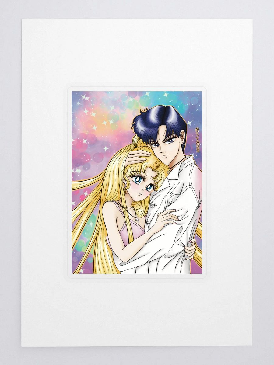 Usagi x Mamoru Sailor Moon fan art sticker product image (3)