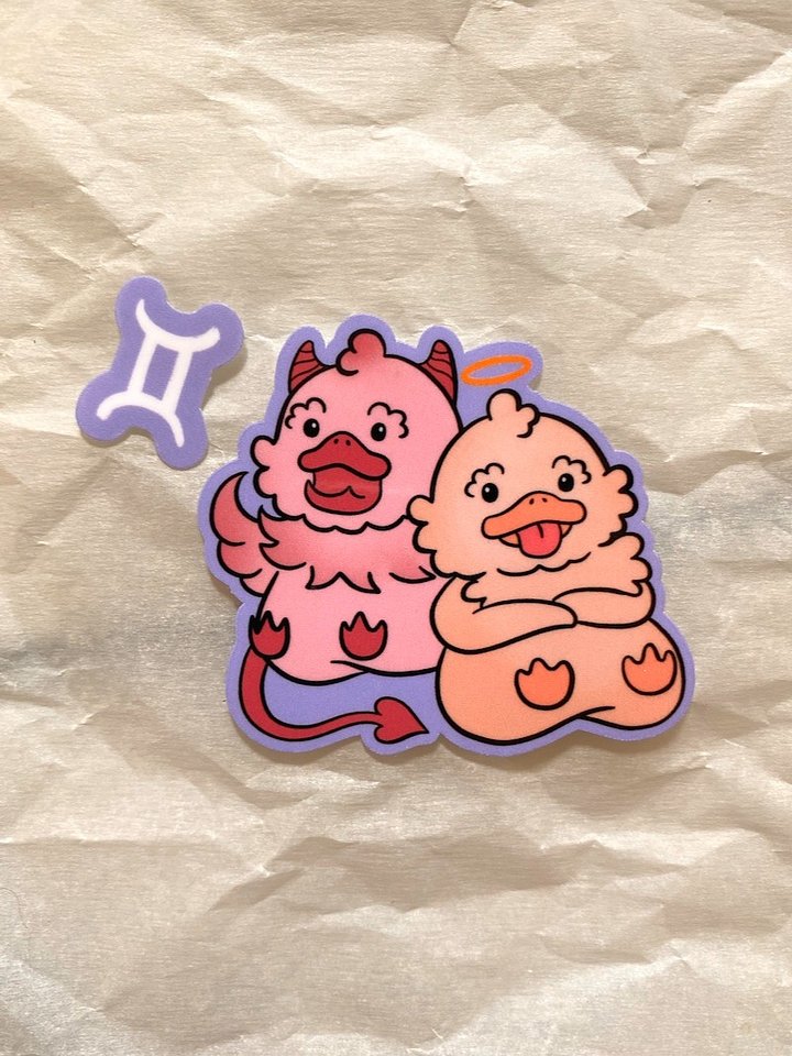 Gemini Duck Sticker product image (2)