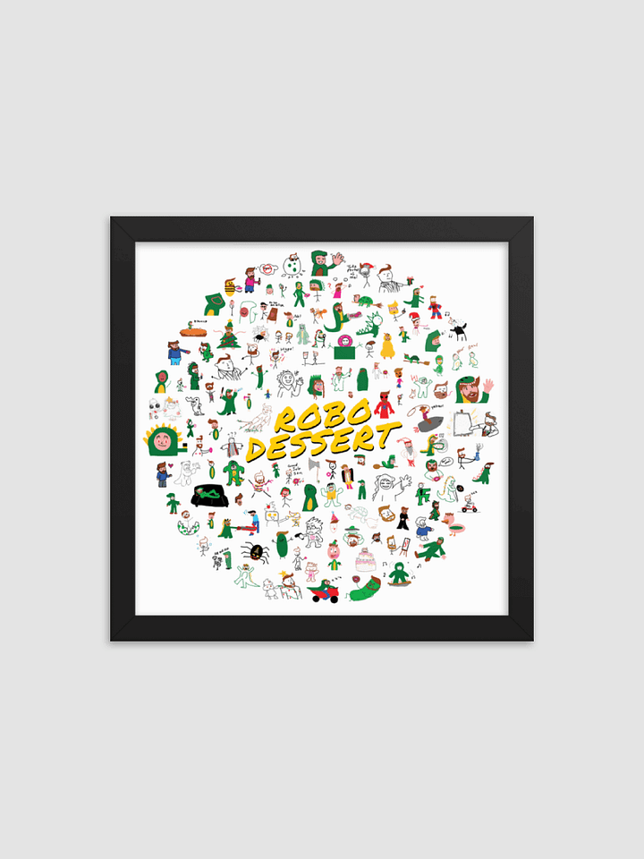 RoboDessert Garlicverse Collage Framed Poster product image (1)