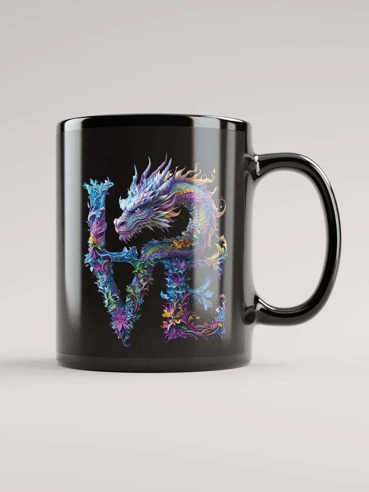 Exotic Vibrant Dragon Love Letters Mug – Perfect Valentine’s Gift product image (1)