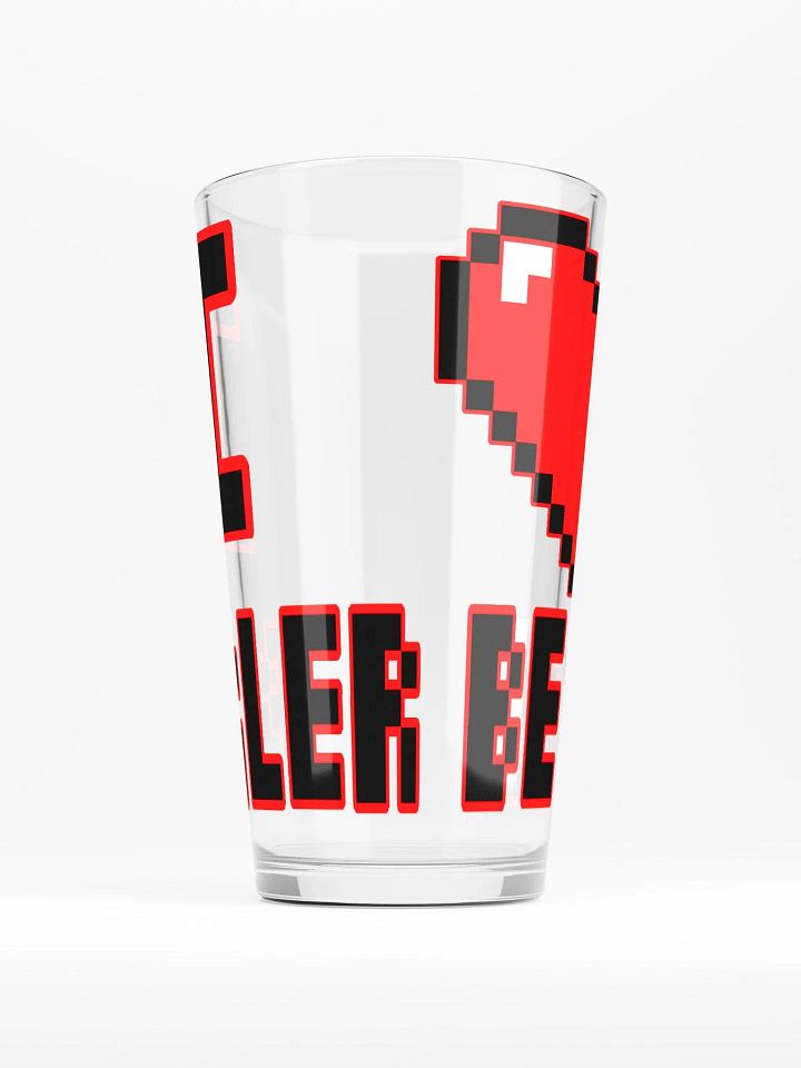 I Heart Perler Bead 2 Pint Glass product image (1)