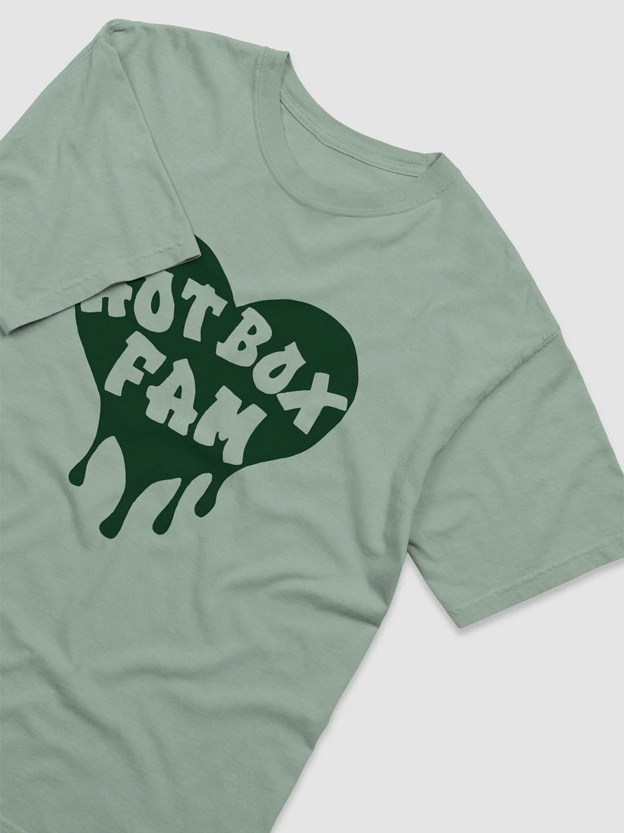 UNISEX HOT BOX FAM TRANSPARENT DARK GREEN LOGO TEE product image (36)