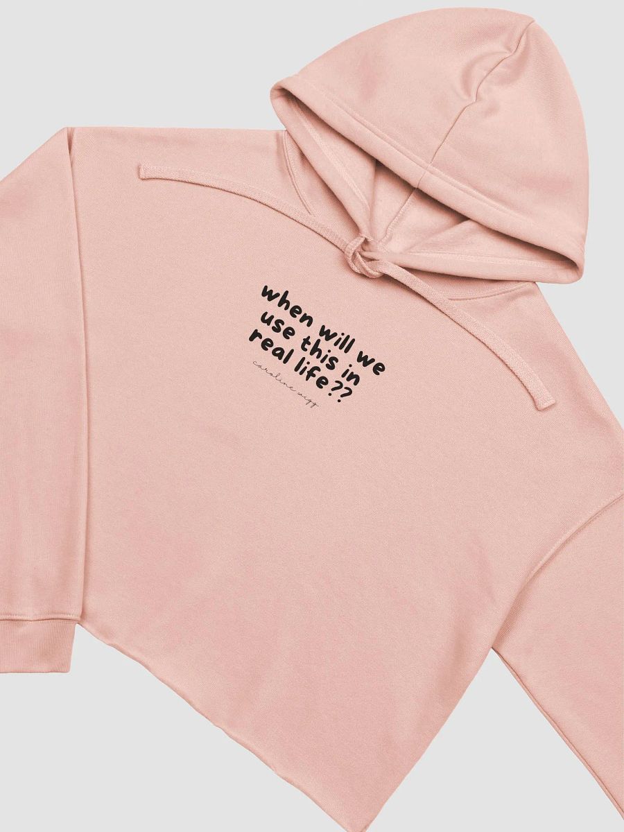 Real Life Crop Hoodie - Light Colours product image (3)
