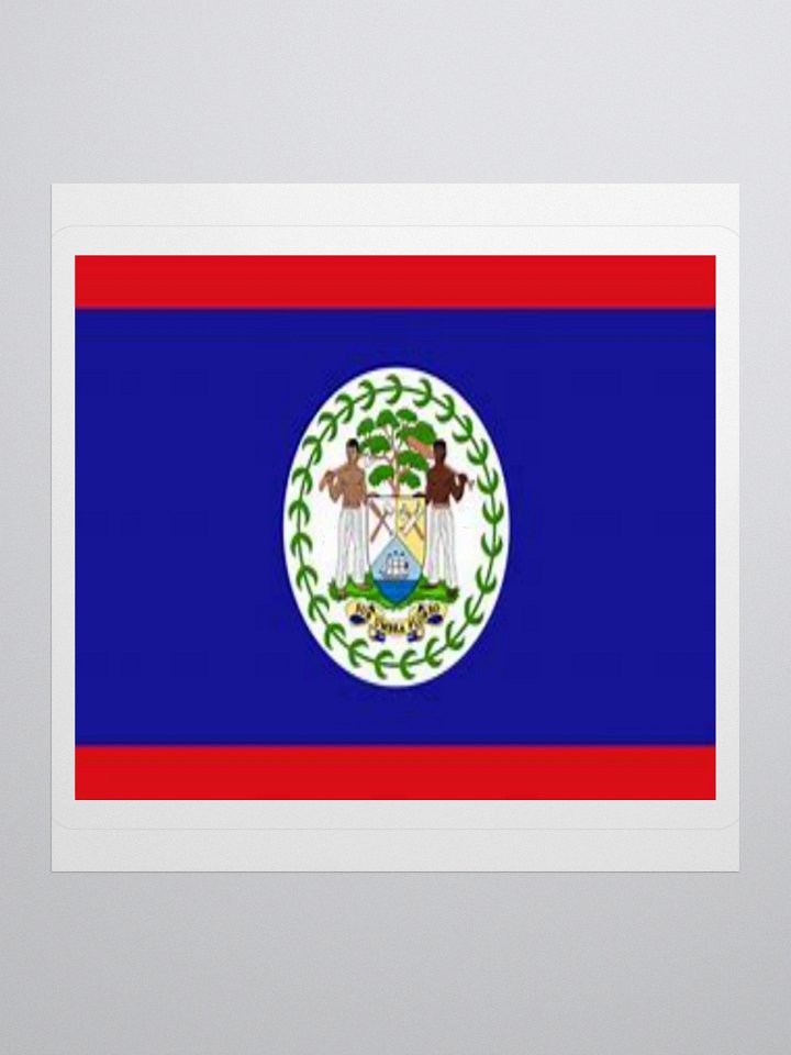 Exclusive Belize Flag Kiss-Cut Stickers - High-Quality Vinyl, Multiple Sizes product image (1)