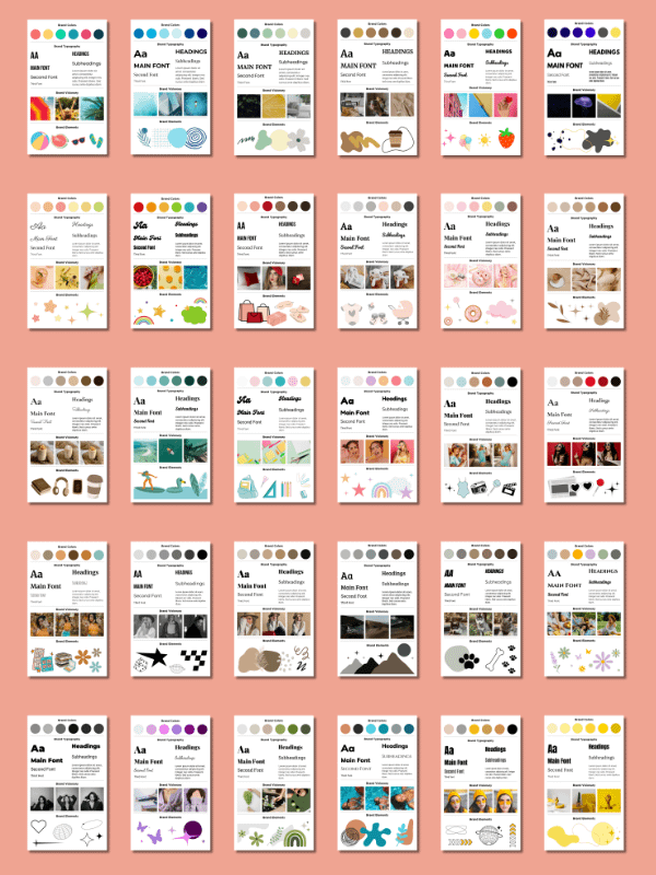 MRR/PLR Brand Board Templates in Canva product image (2)