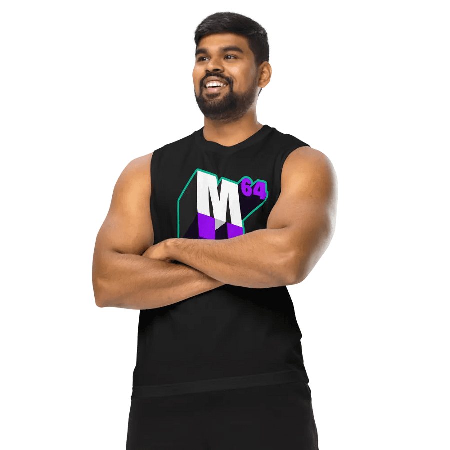 M64 Plays Logo Muscle Tank (Founding Member Edition) product image (11)