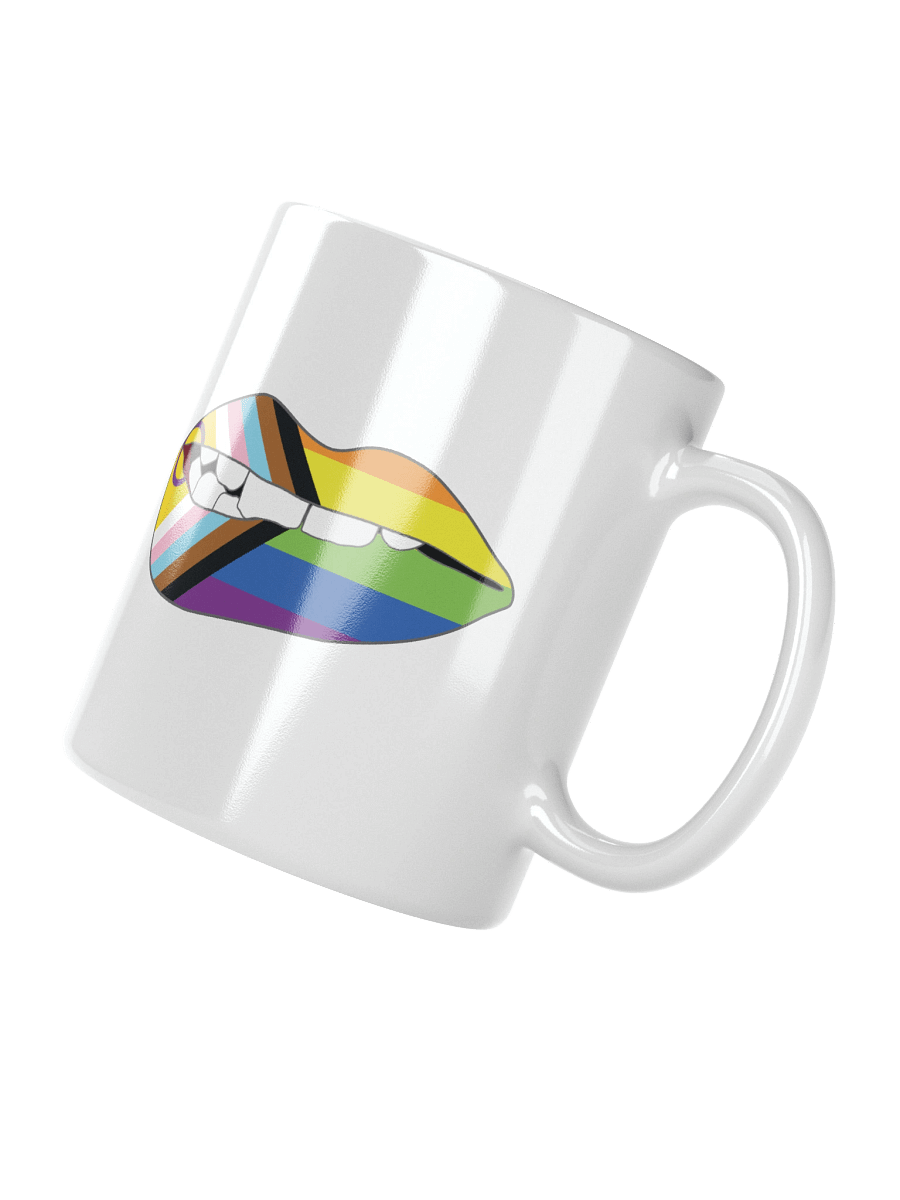 Rainbow Pride Flag Biting Lips Mug product image (2)