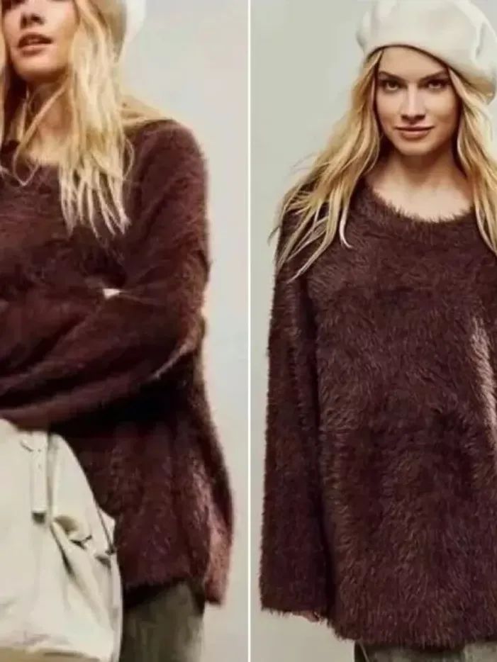 Free People Sweater Womens S Small OB1847190 Brown Polyamide Cotton $148 Ladies product image (4)