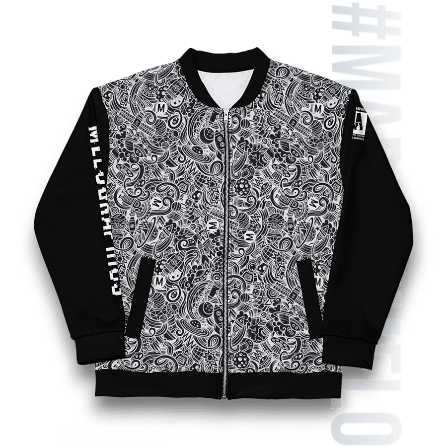 Dark Space Scribble - Ultimate Bomber Jacket | #MadeByMELO product image (3)