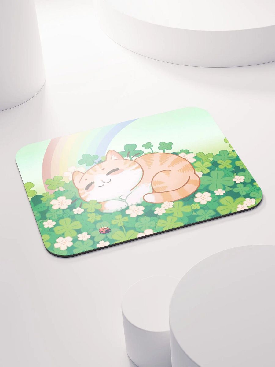 Lucky cat St. Patrick Irish charm - mouse pad product image (6)
