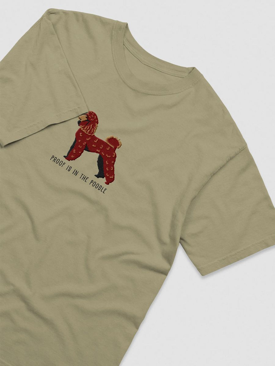 Proof Is in the Poodle T-Shirt(Embroidered) of a Miniature Poodle(Chocolate) product image (11)