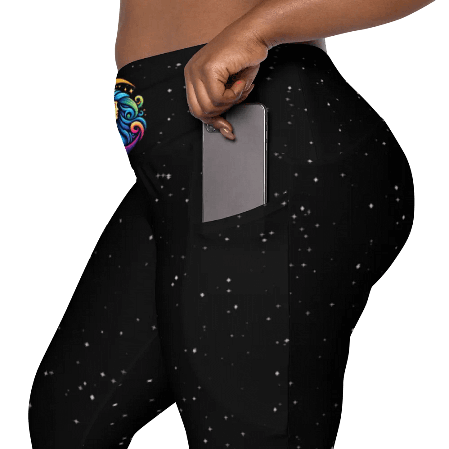 Celestial Crescent Moon Leggings product image (10)