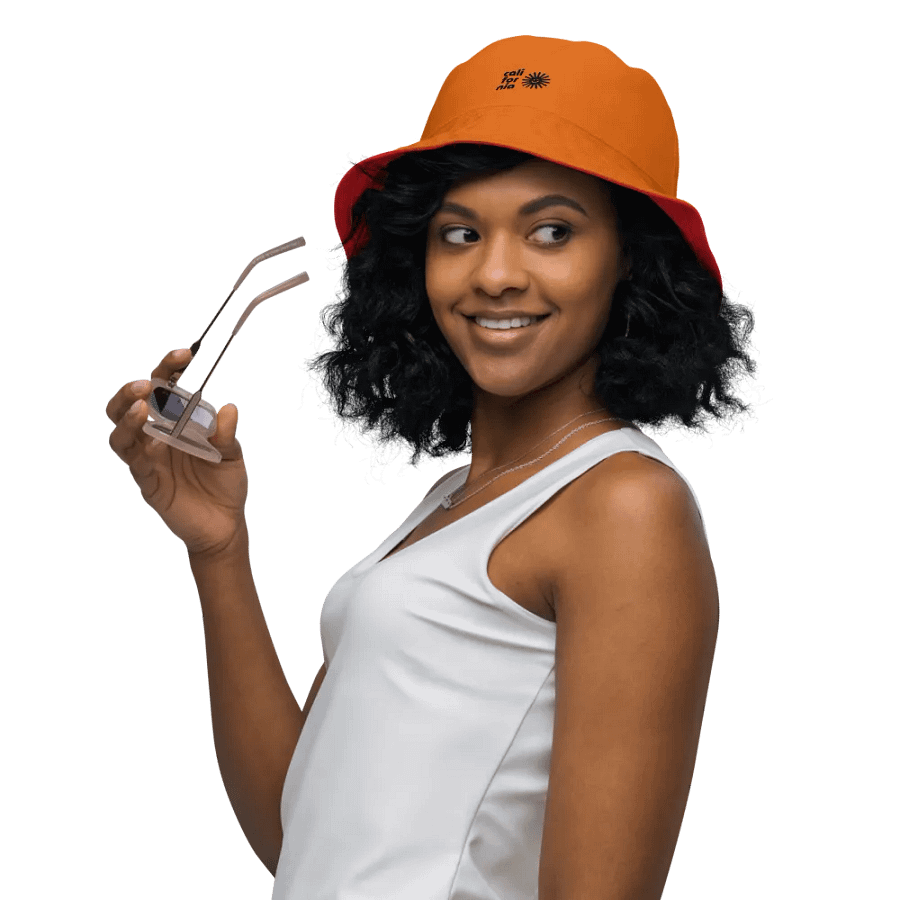 Sunny California Red/Orange Reversible Bucket Hat product image (5)