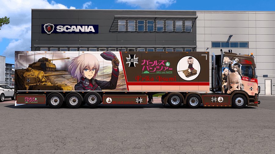 [ETS2] Erika Itsumi - Girls und Panzer [Combo Skin] product image (5)