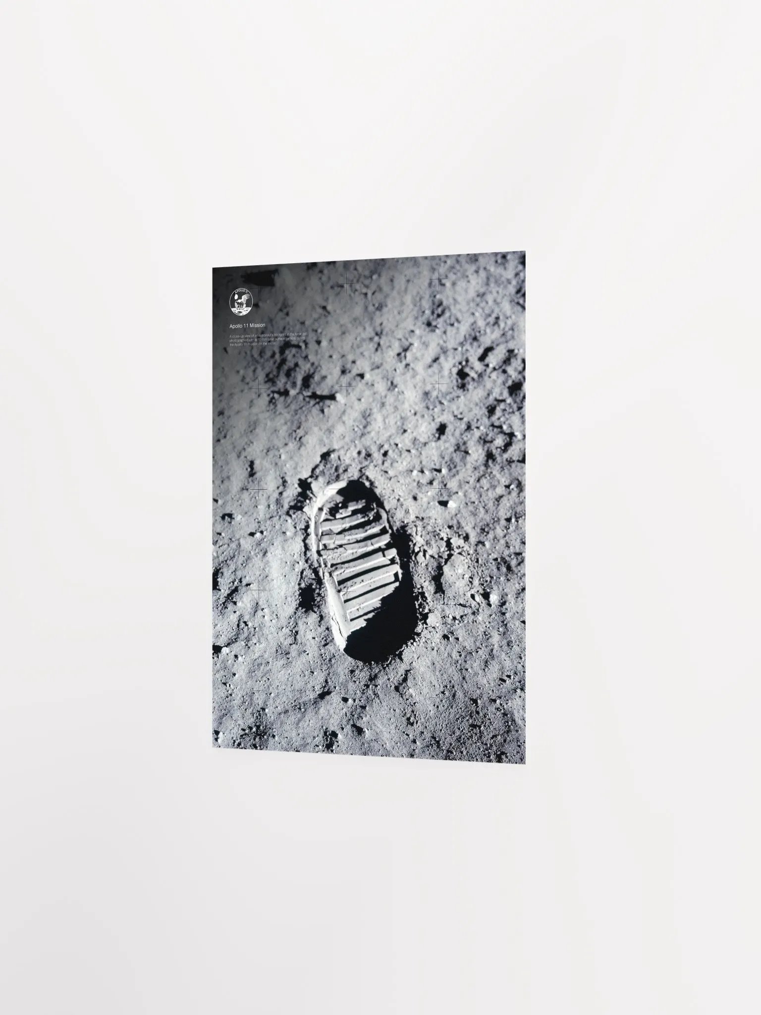 NASA Apollo 11: Moon footprint, 1969 — space poster, space art, photo poster, NASA print, space wall decor product image (8)