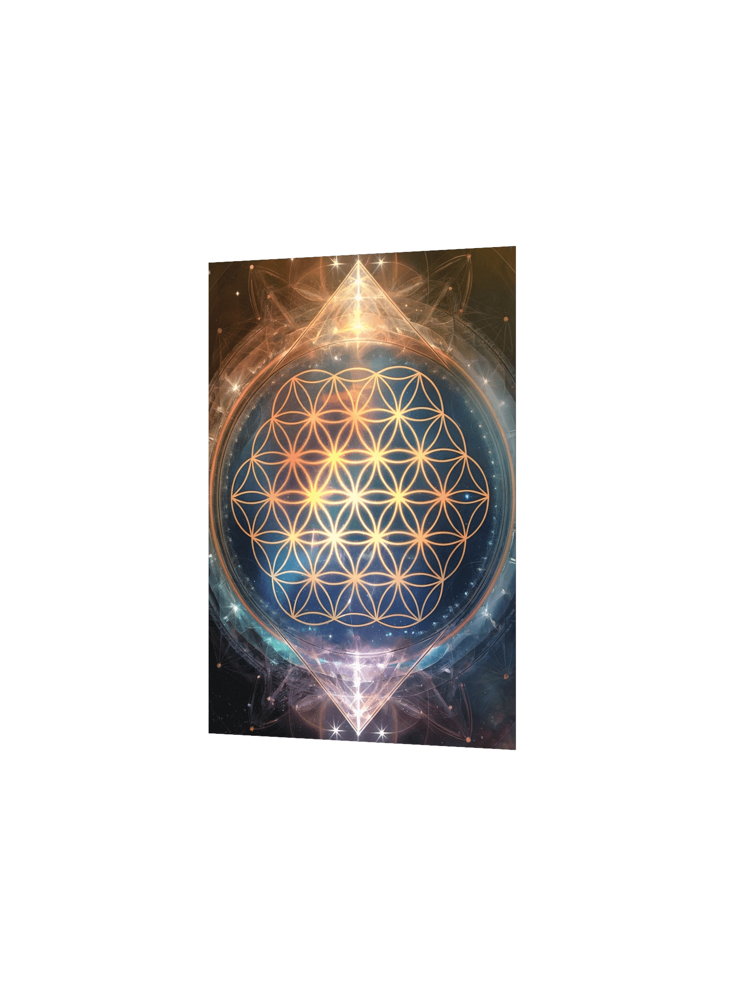 Flower of Life Poster – Sacred Geometry Cosmic Wall Art product image (3)