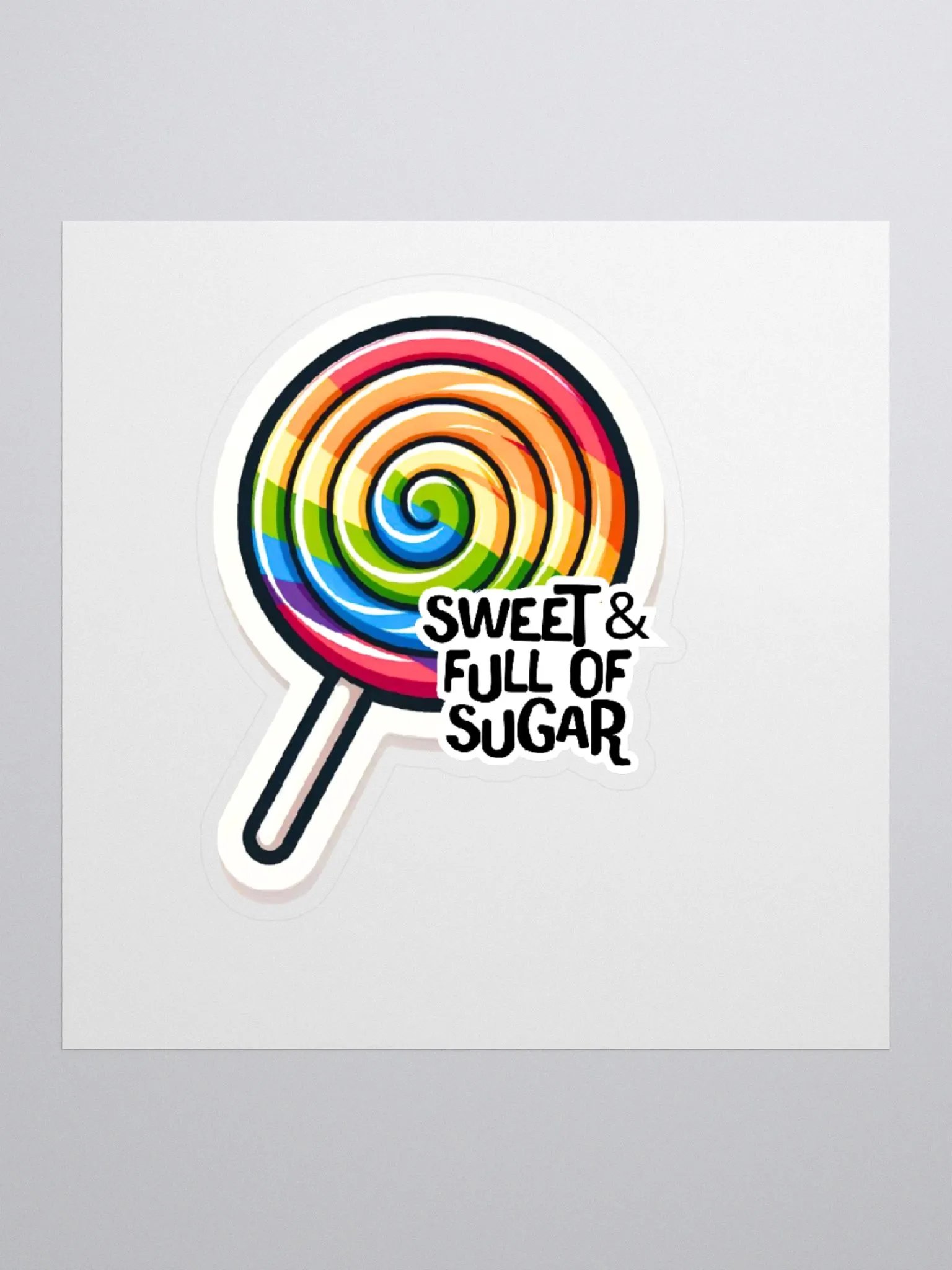 Sweet & Full of Sugar-Sassy & Style-Rainbow Sticker-LGBTQIA+ product image (2)