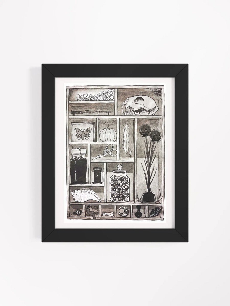 Cabinet of Curiosities Framed Art Print product image (4)