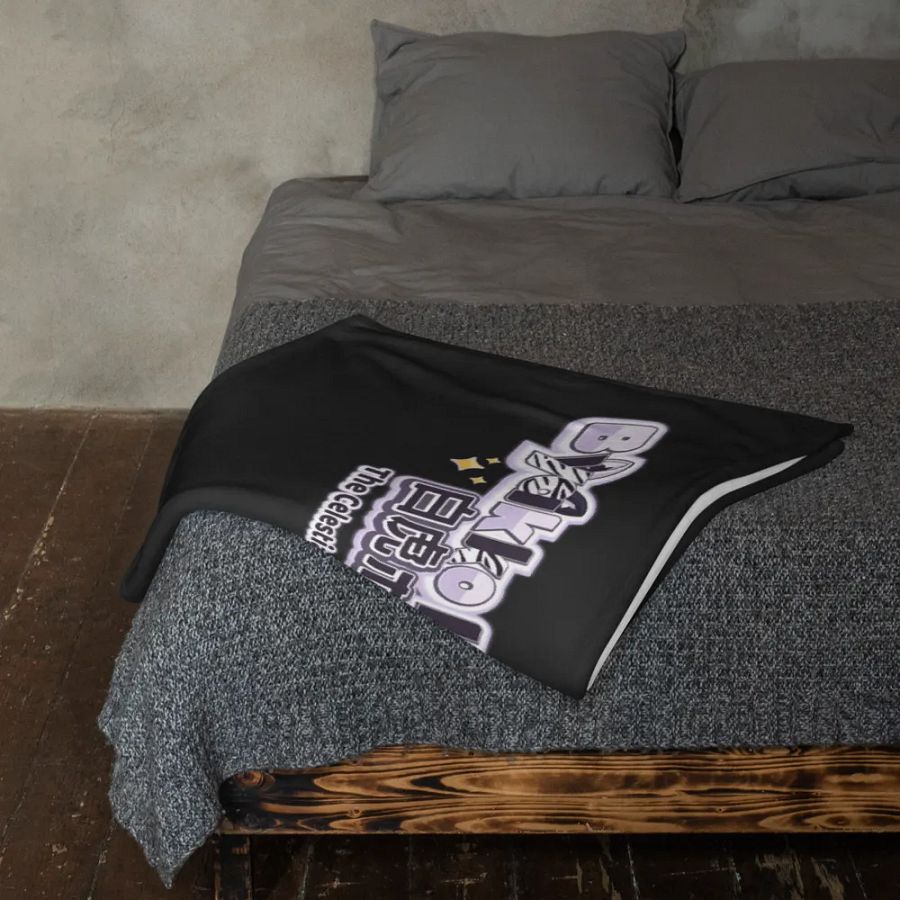 Throw Blanket - Byakko Chibi All Black Edition product image (23)