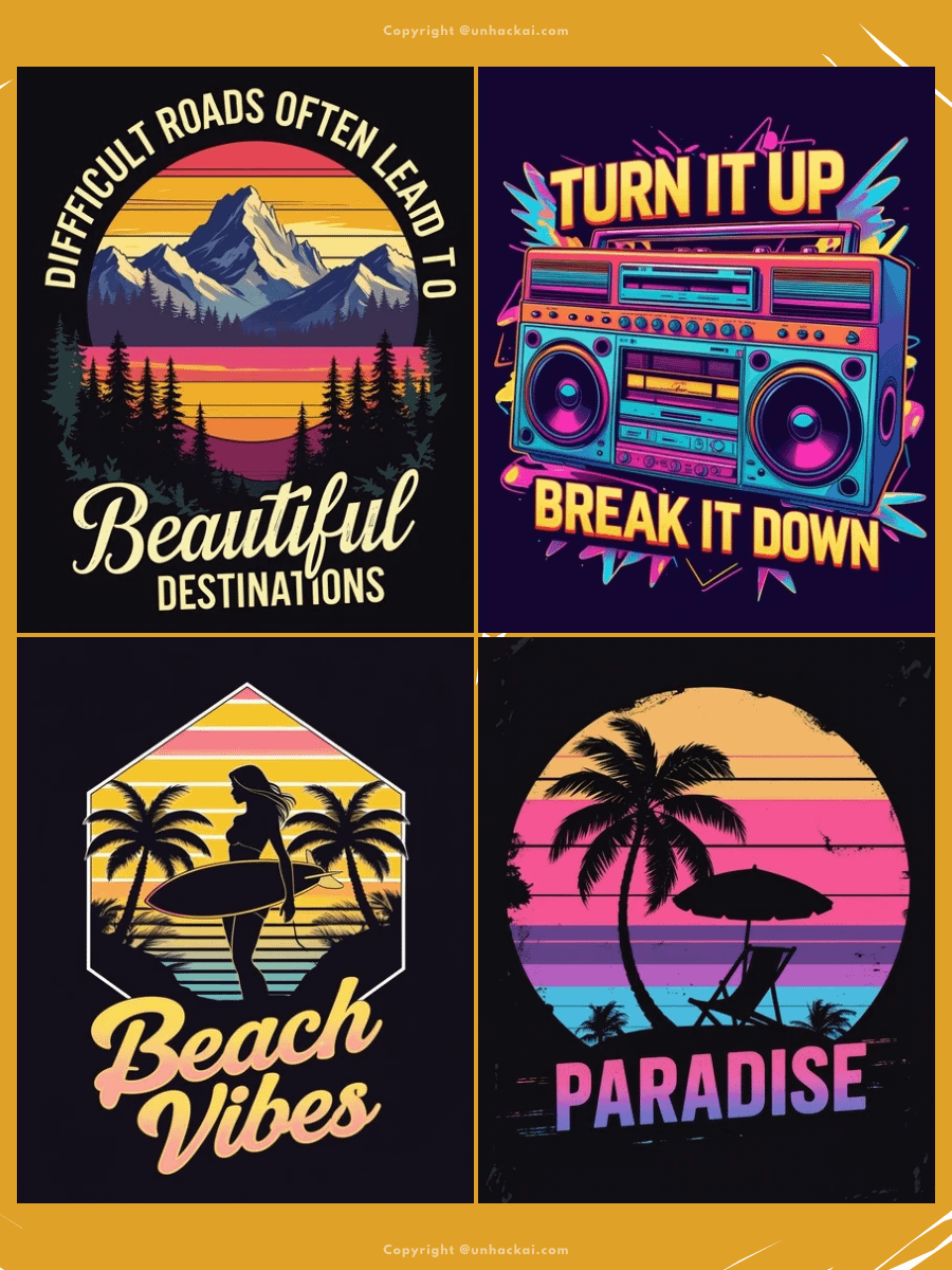 21 Leonardo AI Retro Niche T-Shirt Prompts product image (3)