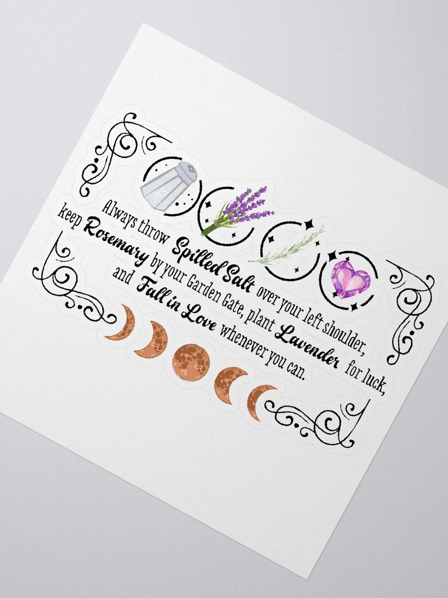 Rosemary, Lavender, and Love STICKER - Witchy, Kitchen Witch, Magic Kitchen Gift product image (2)