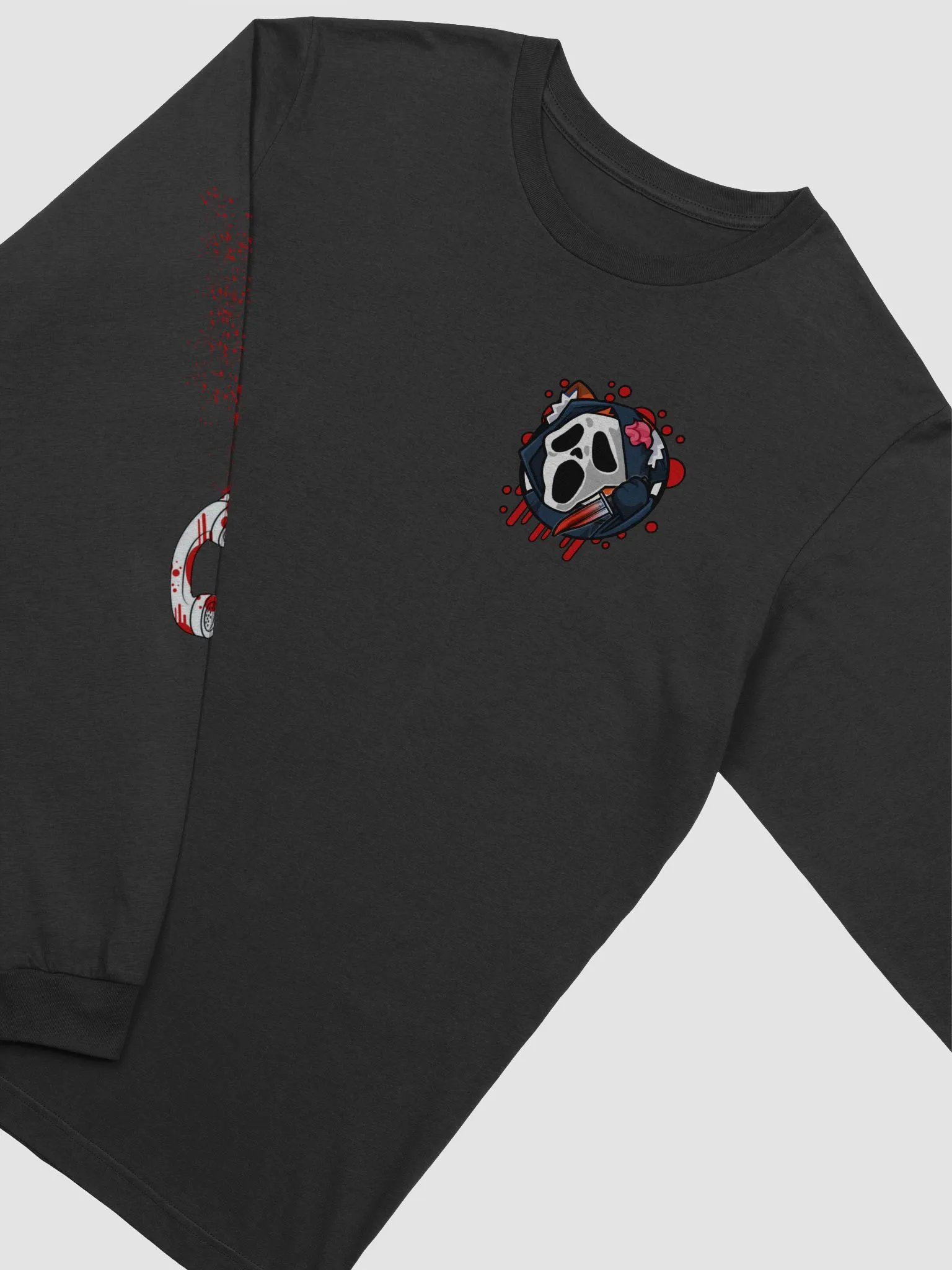 UndeadRed Ghostface Bella Canvas Supersoft Long Sleeve T-Shirt product image (7)