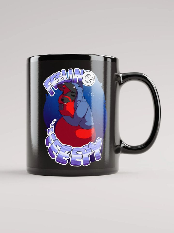 Feeling Eeeeeeeeepy Black Glossy Mug product image (2)
