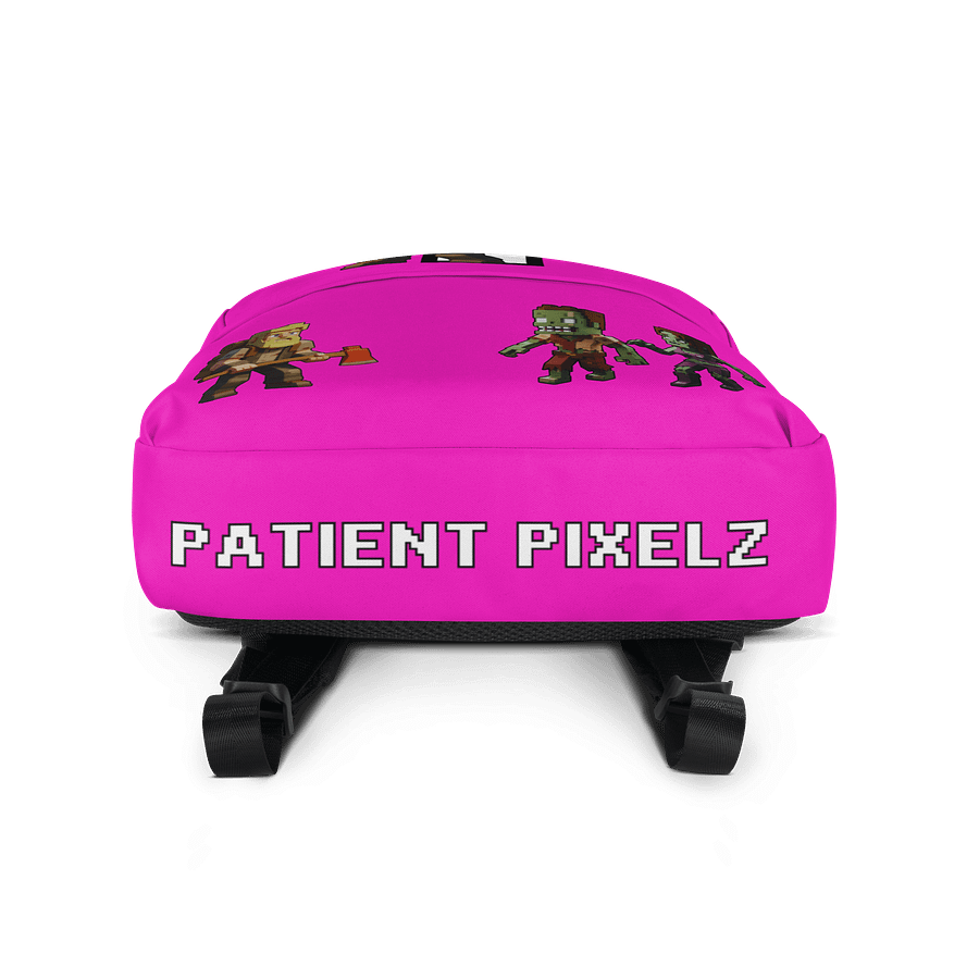 Patient PixelZ All-Over Print Backpack (Hot Pink) product image (4)
