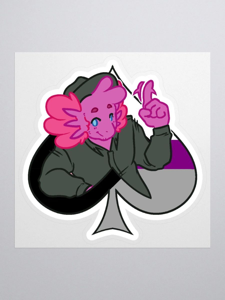 Demisexual in Spades | Kiss-Cut Sticker product image (1)