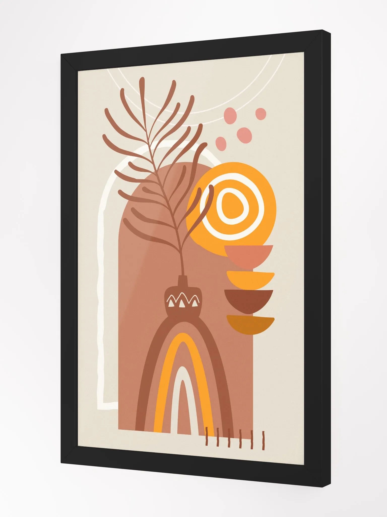 Vibrant Vase Abstract Matte Poster product image (9)