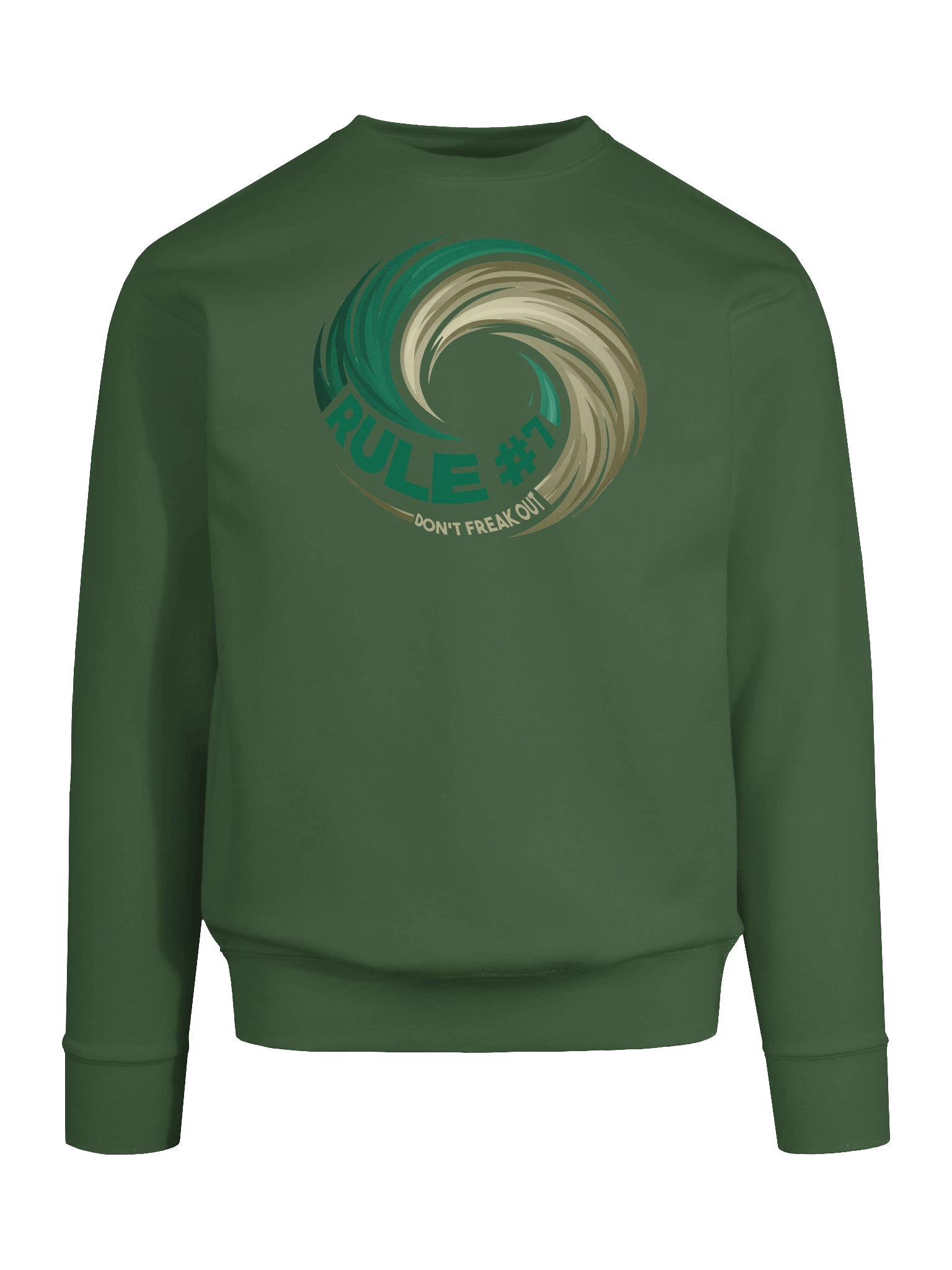 Rule #7 Premium Sweatshirt Green and Gold product image (9)