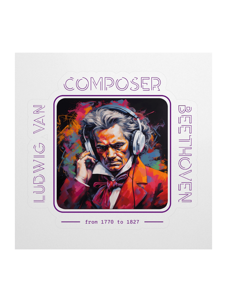 Beethoven Beats Sticker product image (1)