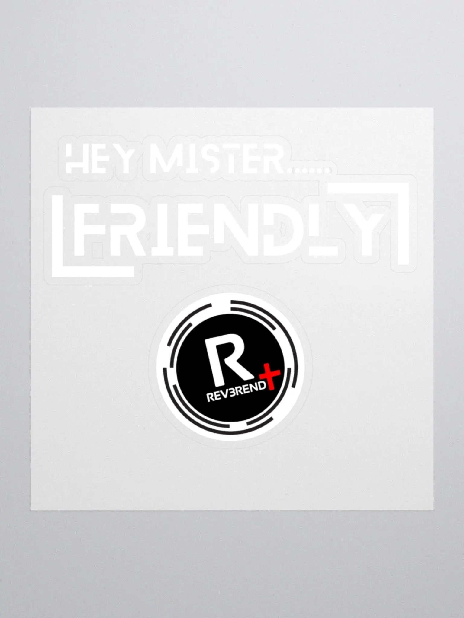 Friendly Reverend Kiss Cut Stickers product image (1)