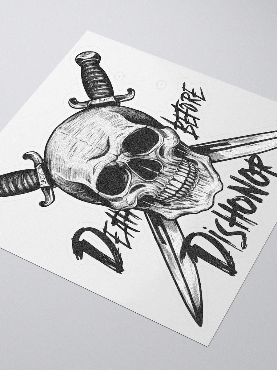 Death Before Dishonor Skull And Blades Sticker product image (7)