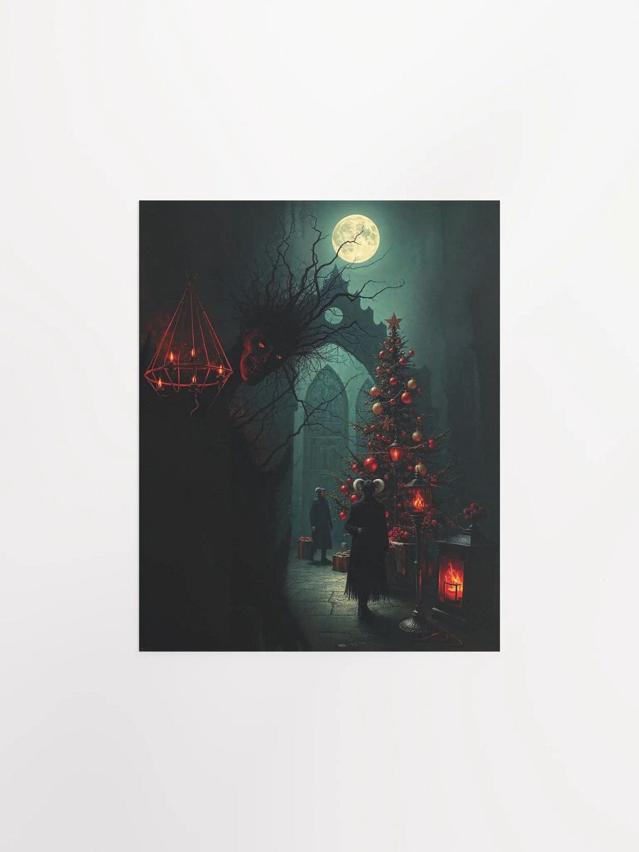 Creepy Gothic Christmas Moonlight Poster product image (3)