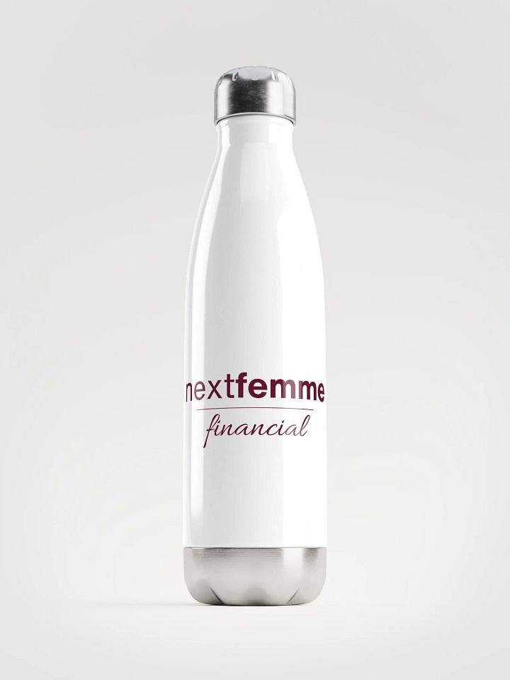 Stainless Steel Elegance Water Bottle with Maroon Logotype product image (1)