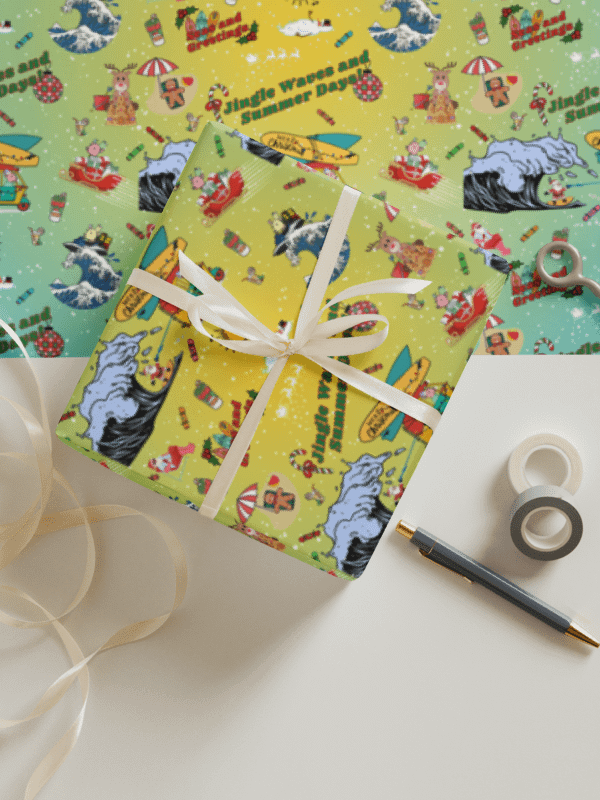 Dippy Deer's Beachy Christmas Adventure Gift Wrap product image (2)