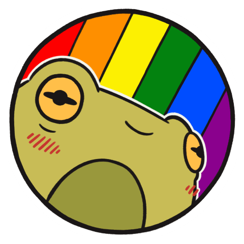 sticker : pride froge product image (2)
