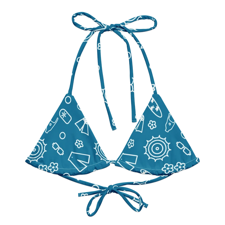 Beach Necessities Pattern String Bikini Top product image (1)