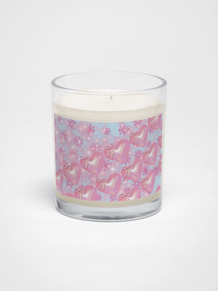 Festive Pink Hearts Soy Wax Candle for ladies homemakers friends product image (1)