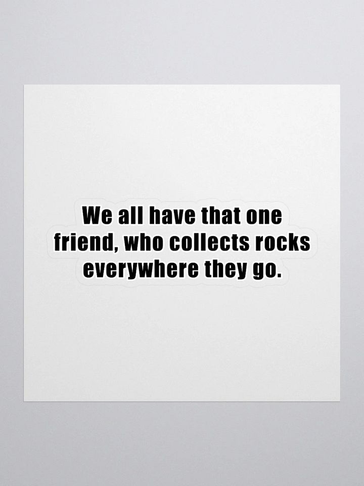 Rock Collector Sticker product image (1)